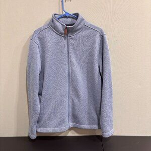 Telluride Full-Zip Men's Gray Fleece Jacket Size L Lightweight Soft & Warm